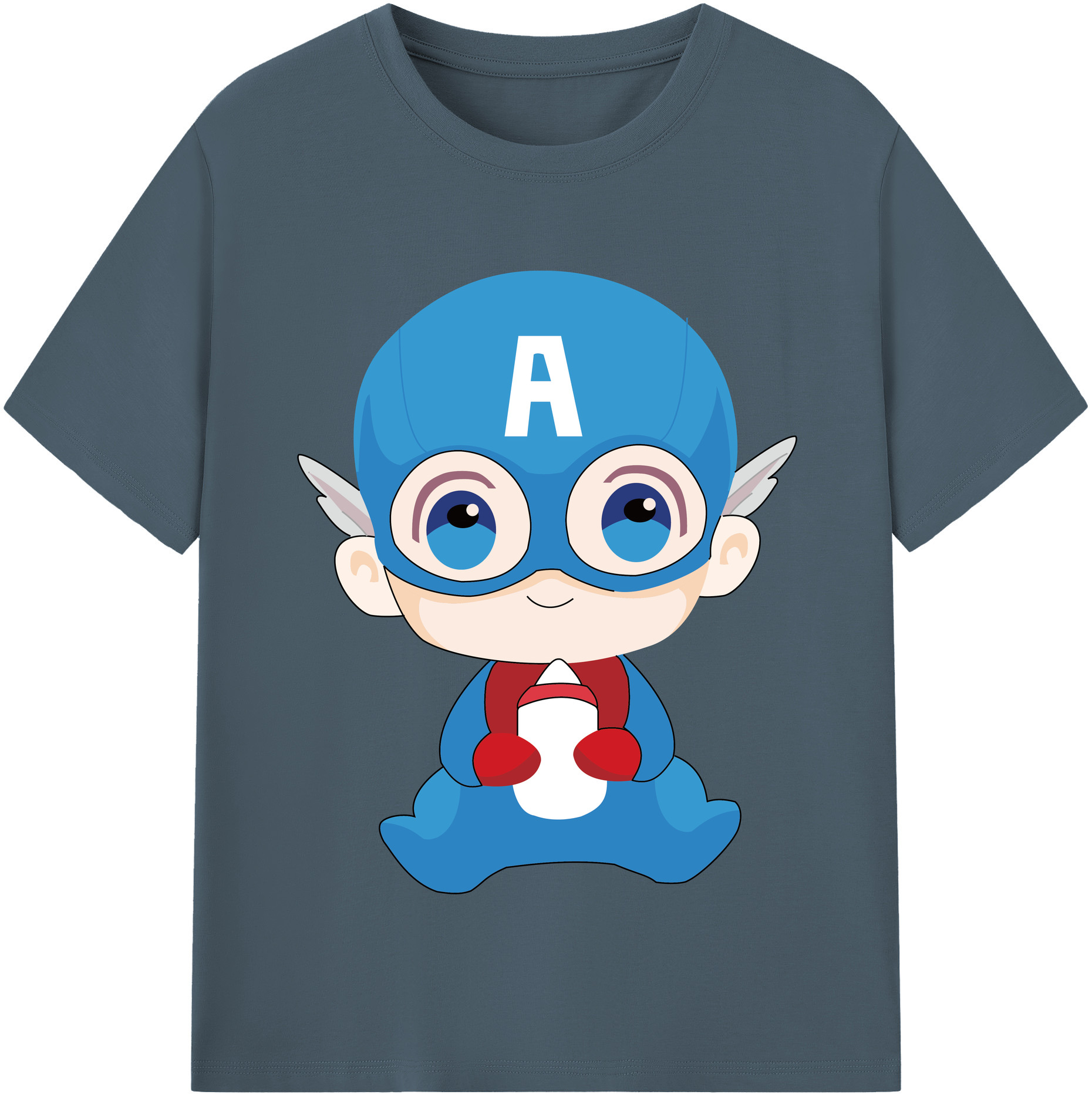 （画像用） アベンジャーズ The Avengers 綿100％半袖Tシャツ（フロントプリント）